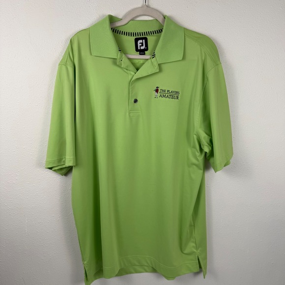 FootJoy Other - FootJoy Mens ProDry Polo Shirt Lime Green The Players Amateur Golf Size  XL